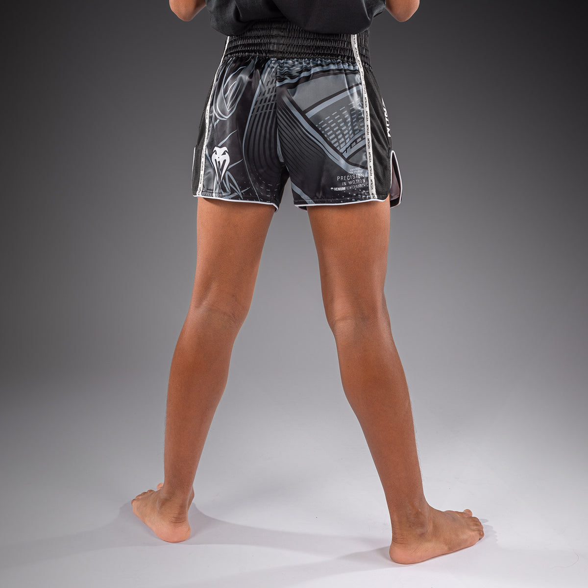 Venum Crimson Viper 2.0 Kinder-Muay-Thai-Shorts - Schwarz/Grau