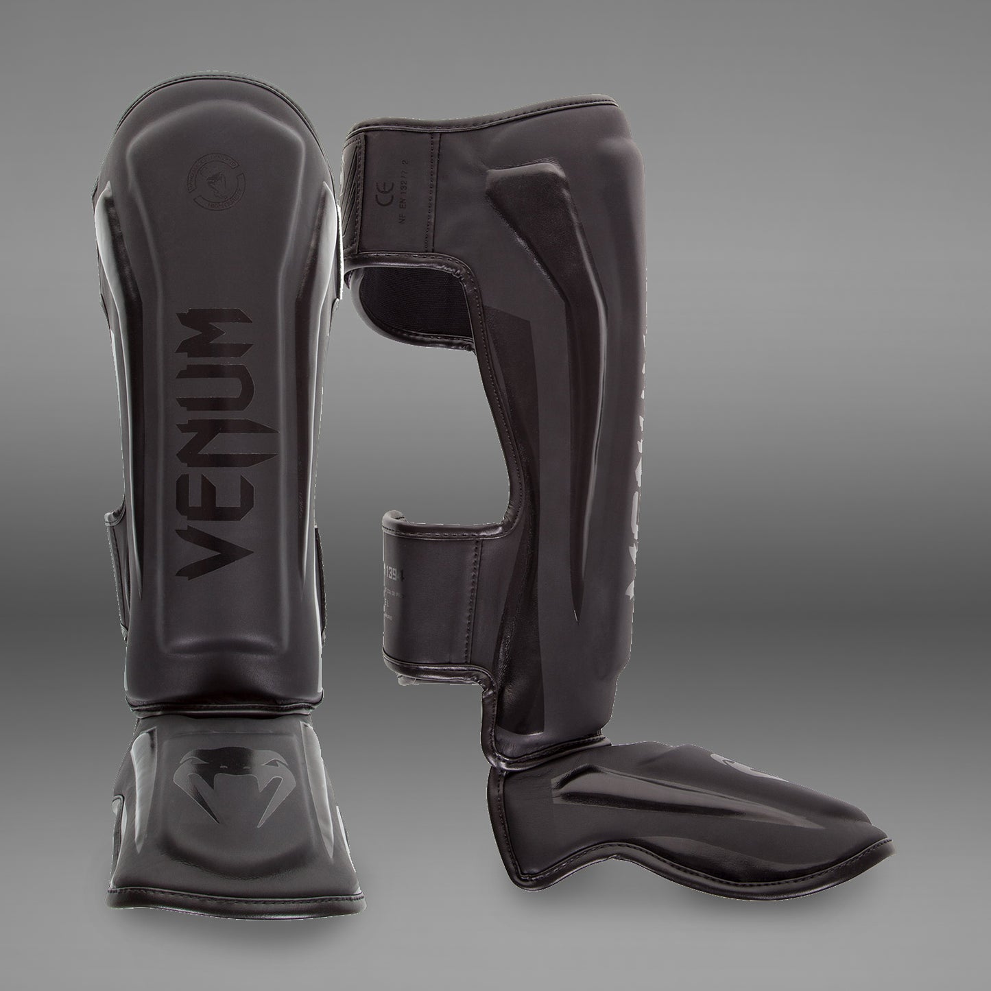 Venum Elite Standup Shin Guards - Matt/Schwarz