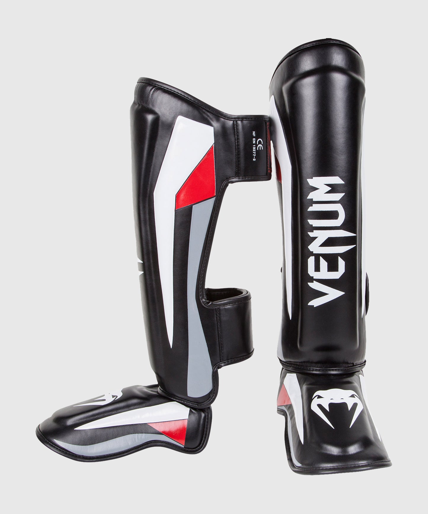 Venum Elite Standup Schienbeinschutz - Schwarz/Rot/Grau