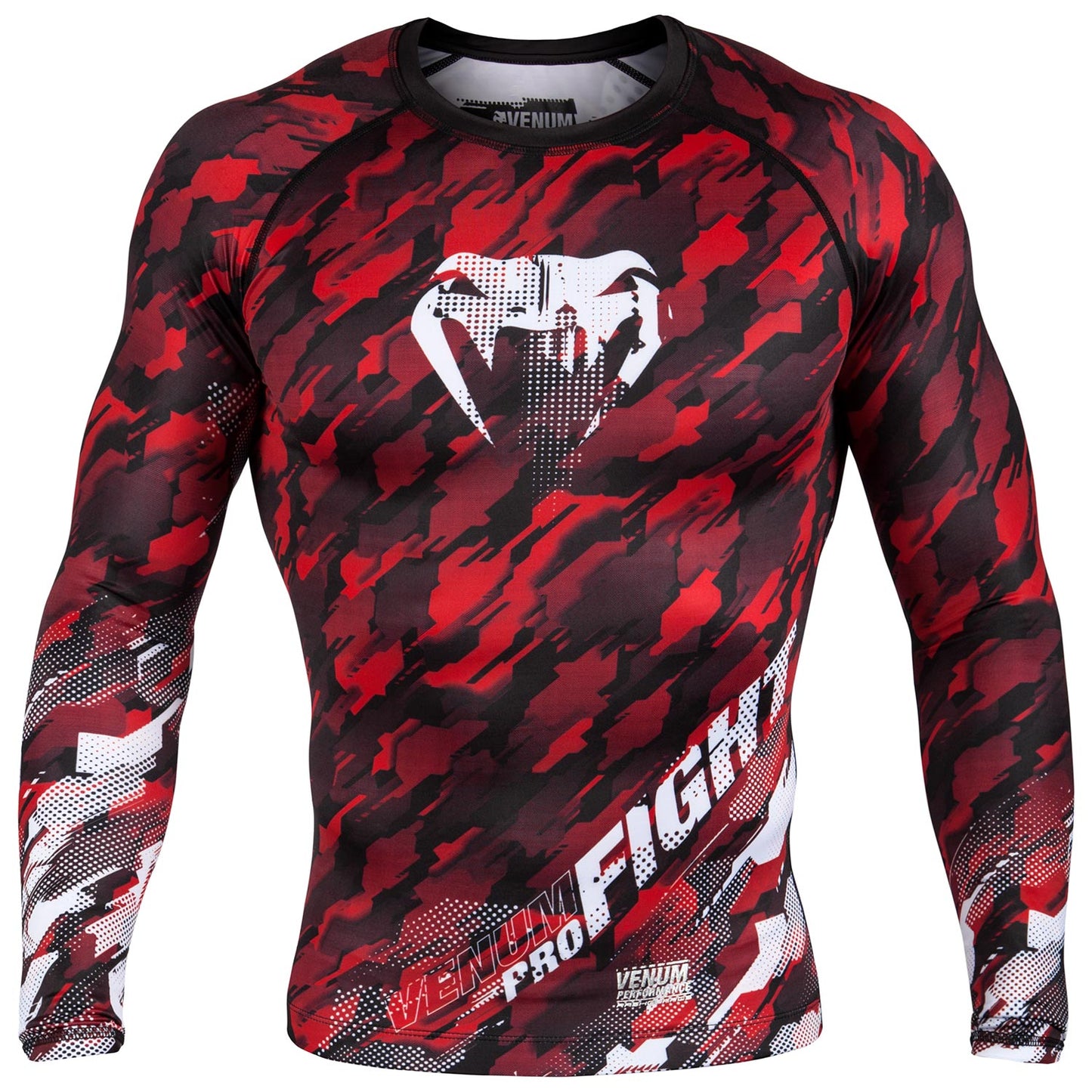 Venum Tecmo Rashguard -  Langarm - Rot