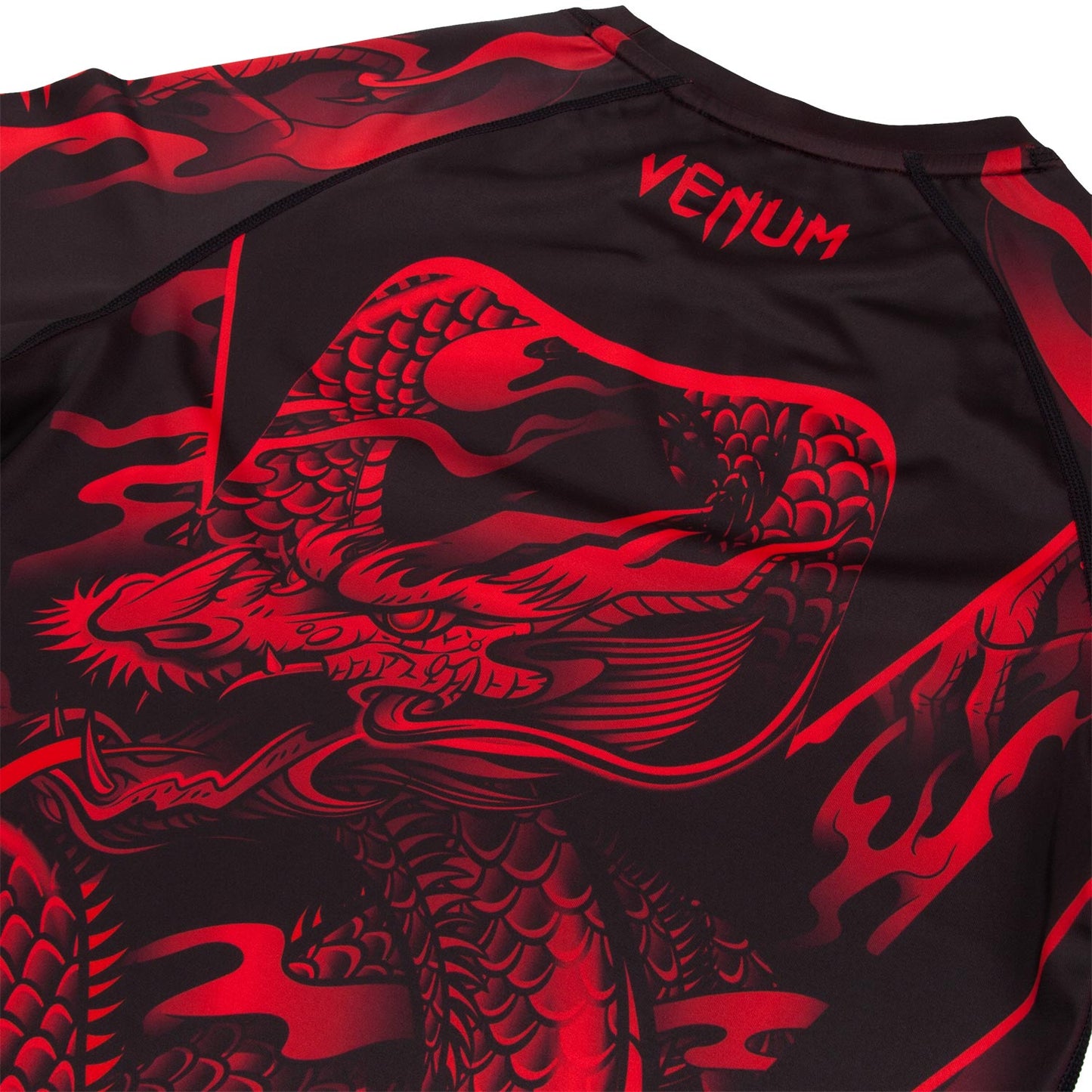 Venum Dragon's Flight Rashguard - Langarm - Schwarz/Rot