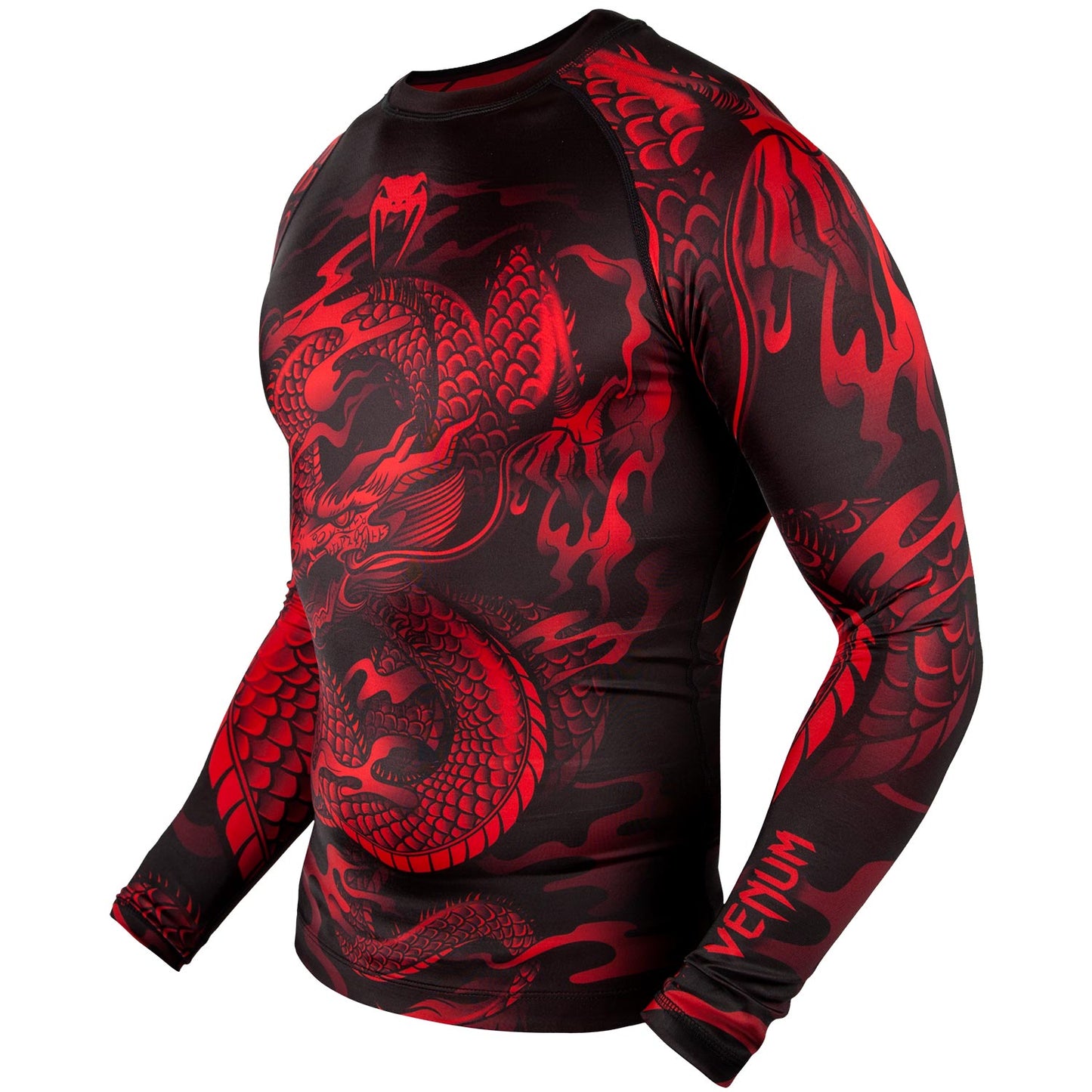 Venum Dragon's Flight Rashguard - Langarm - Schwarz/Rot