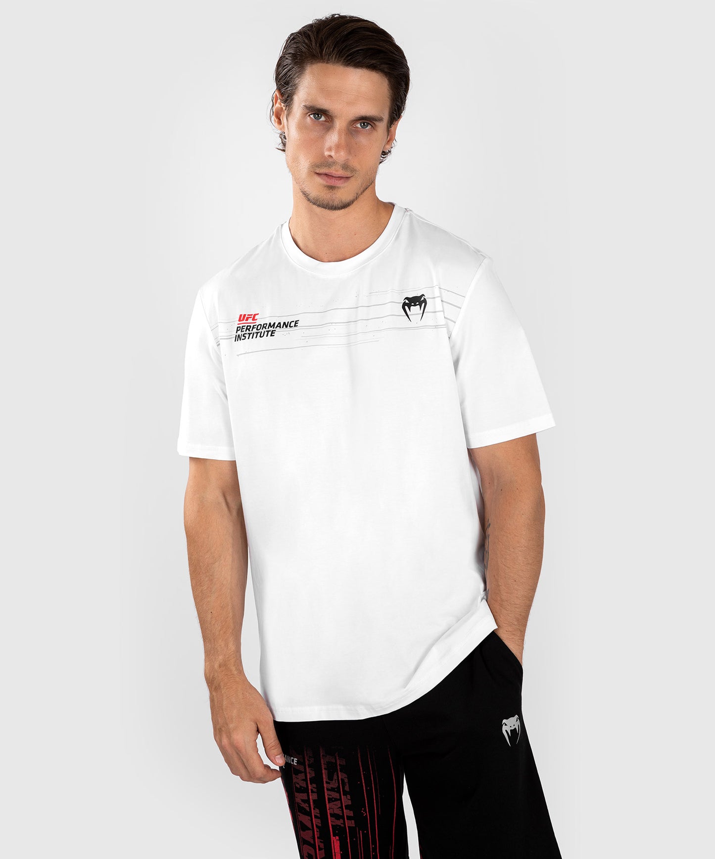 T-Shirt Homme UFC Venum Performance Institute 2.0 - Blanc - T-shirts