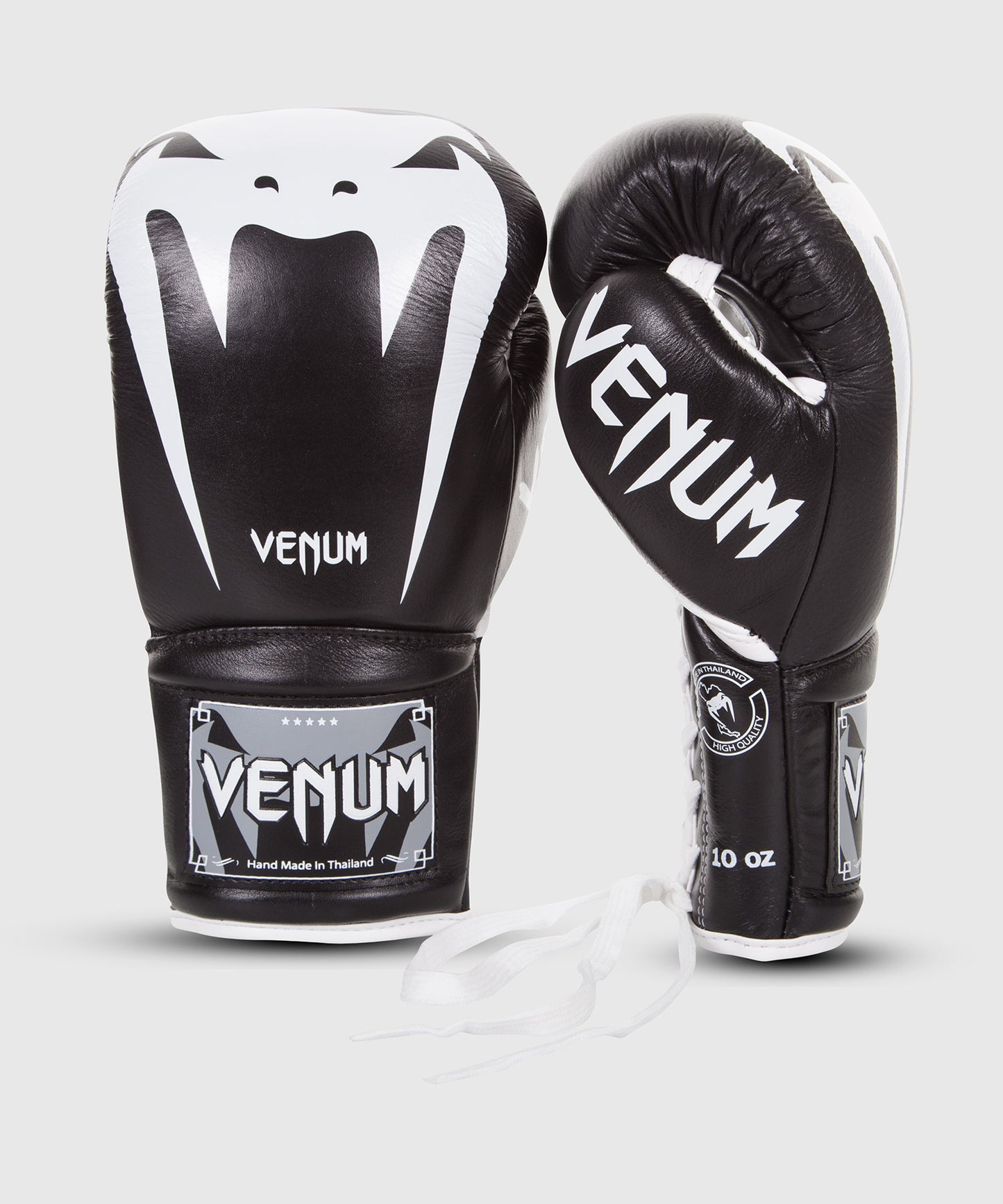 Venum Giant 3.0 Boxhandschuhe - Nappaleder - Mit Schnürung - Schwarz