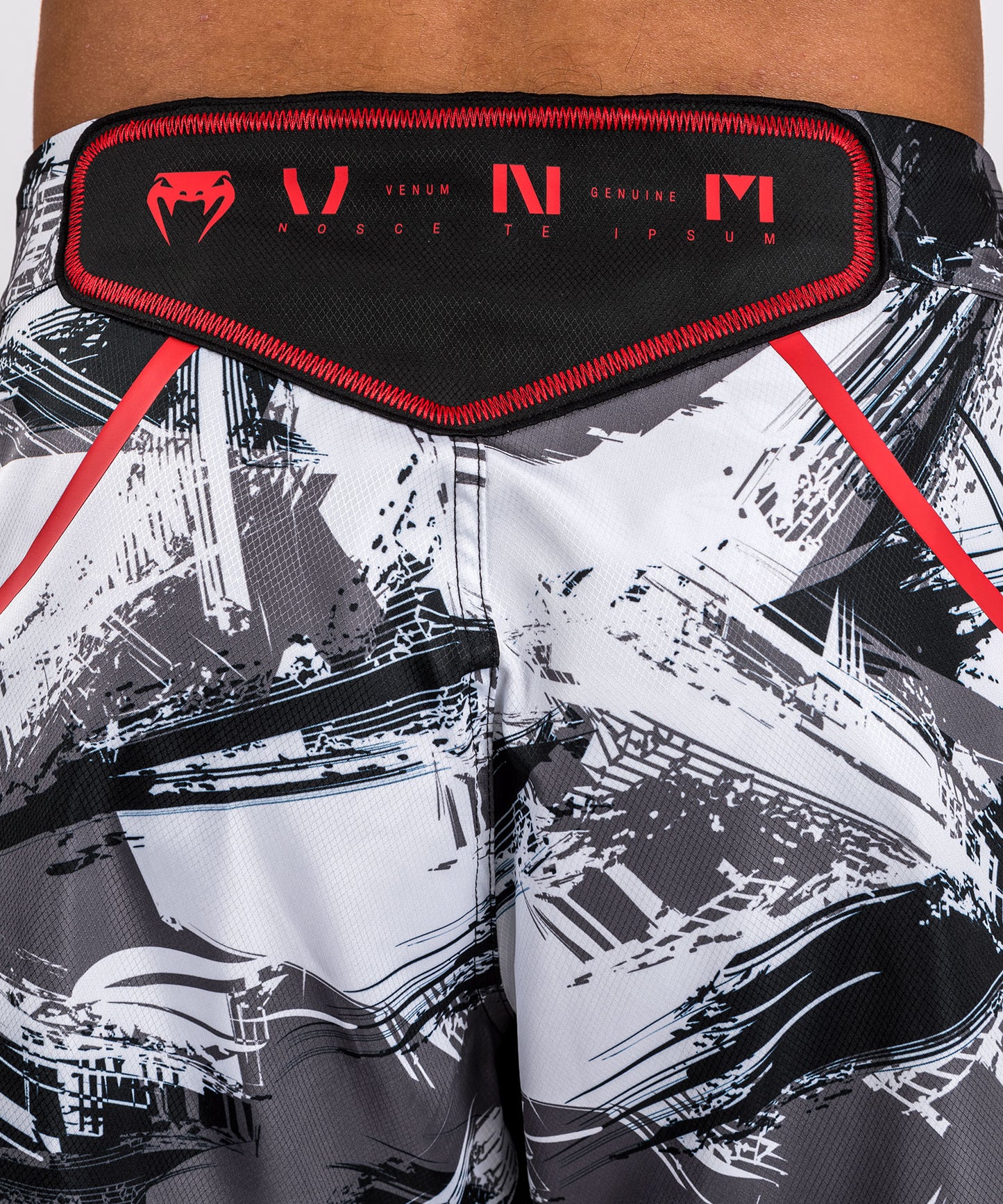 Venum Electron 3.0 Fight Shorts - Grau/Rot