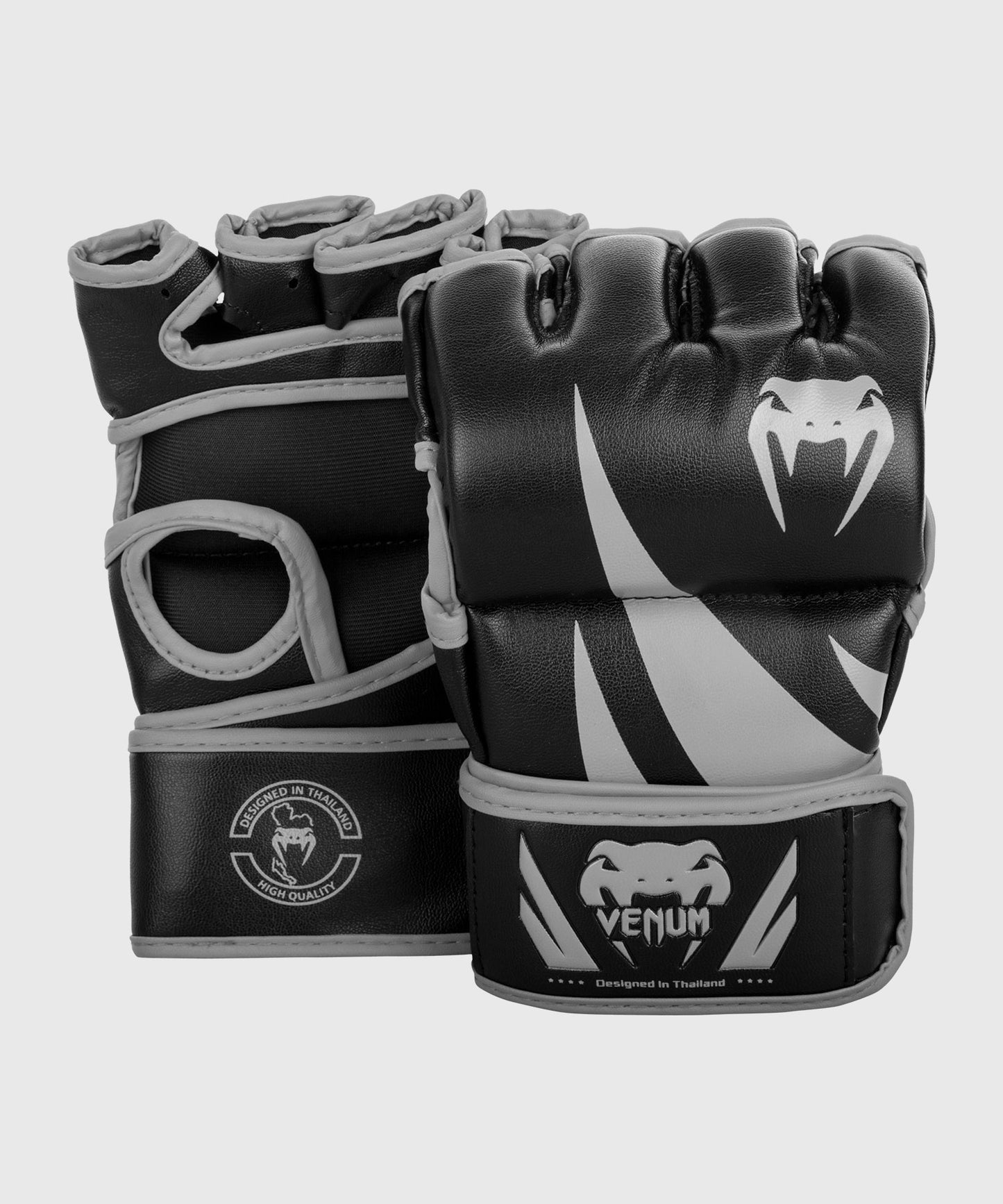 Venum Challenger MMA Handschuhe - Ohne Daumen - Schwarz/Grau