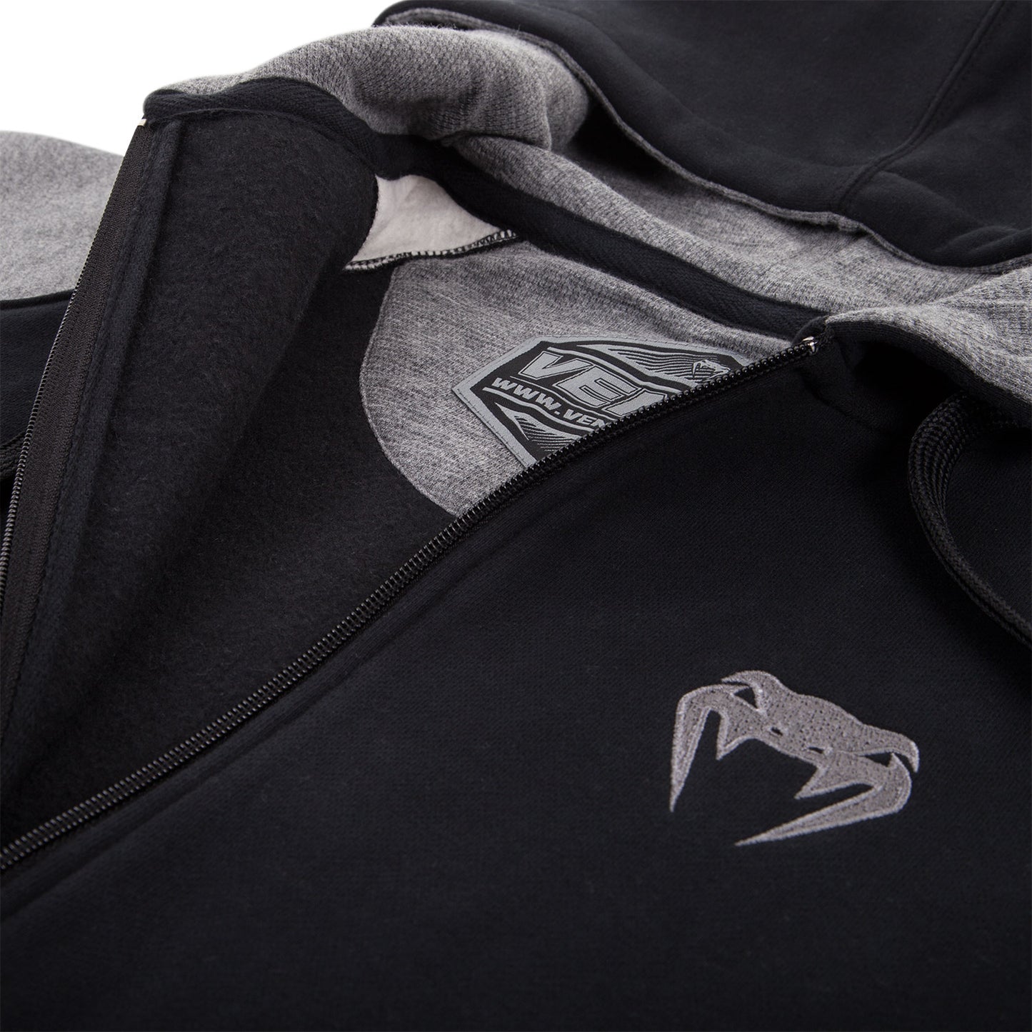 Venum Contender Kapuzenpullover - Gris/Scwharz