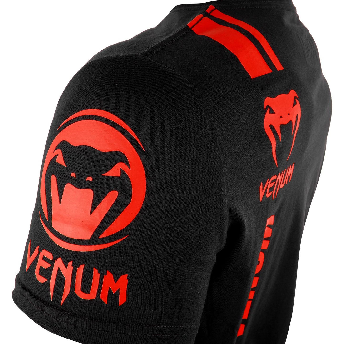 Venum Logos T-Shirt - Schwarz/Rot