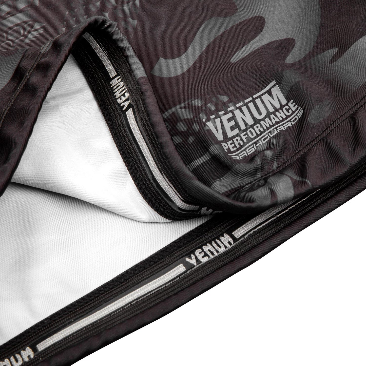 Venum Dragon's Rashguard - Kurzarm - Schwarz/Schwarz