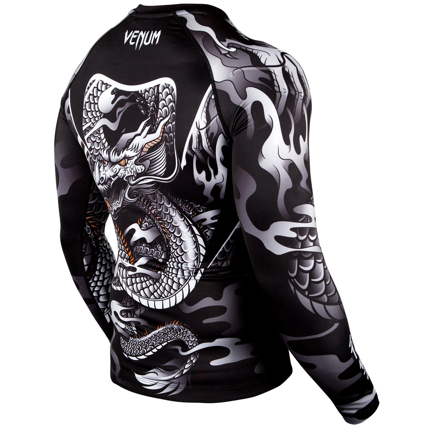 Venum Dragon's Flight Rashguard - Langarm - Schwarz/Weiß