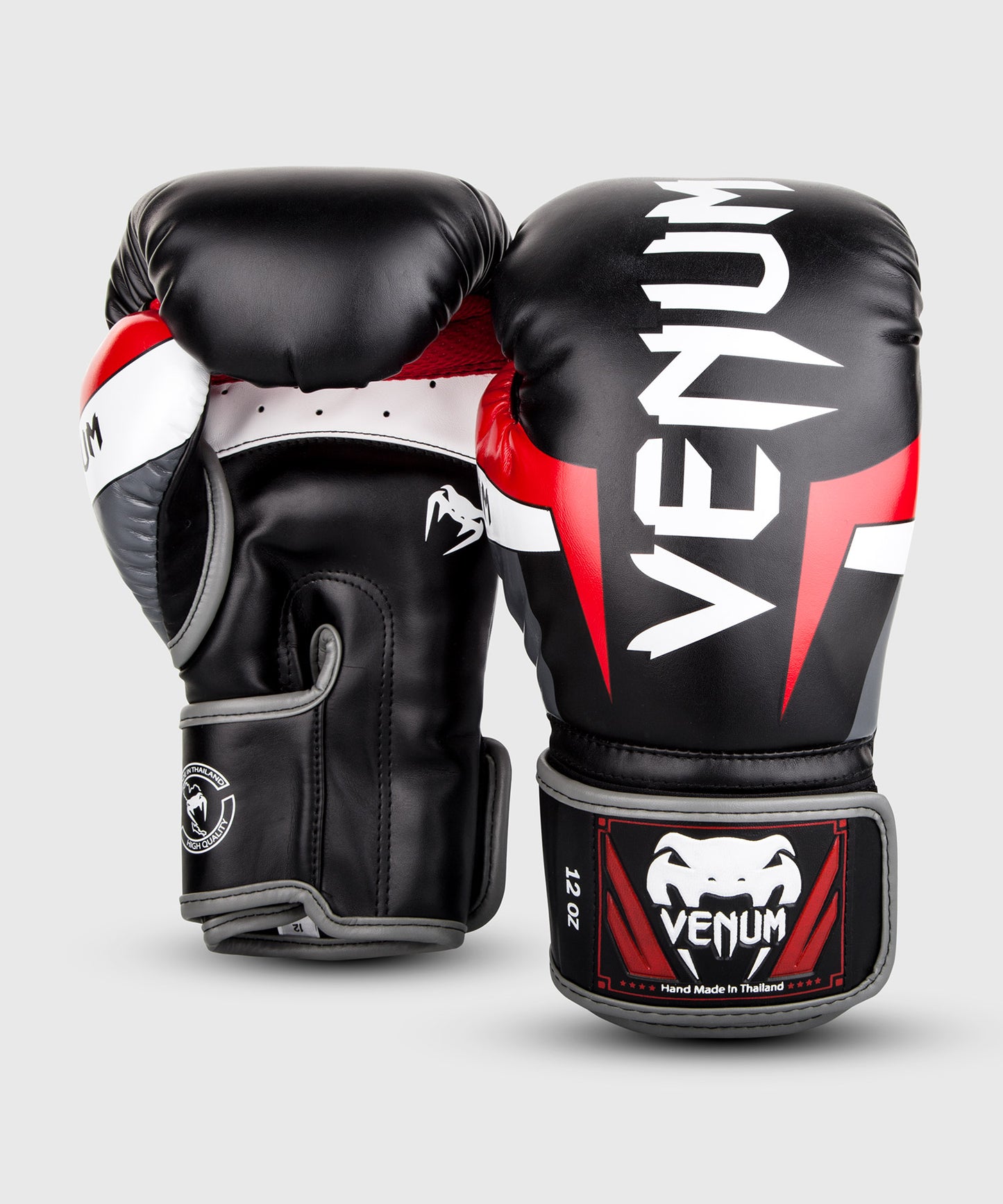 Venum Elite Boxhandschuhe - Schwarz/Rot/Weiß