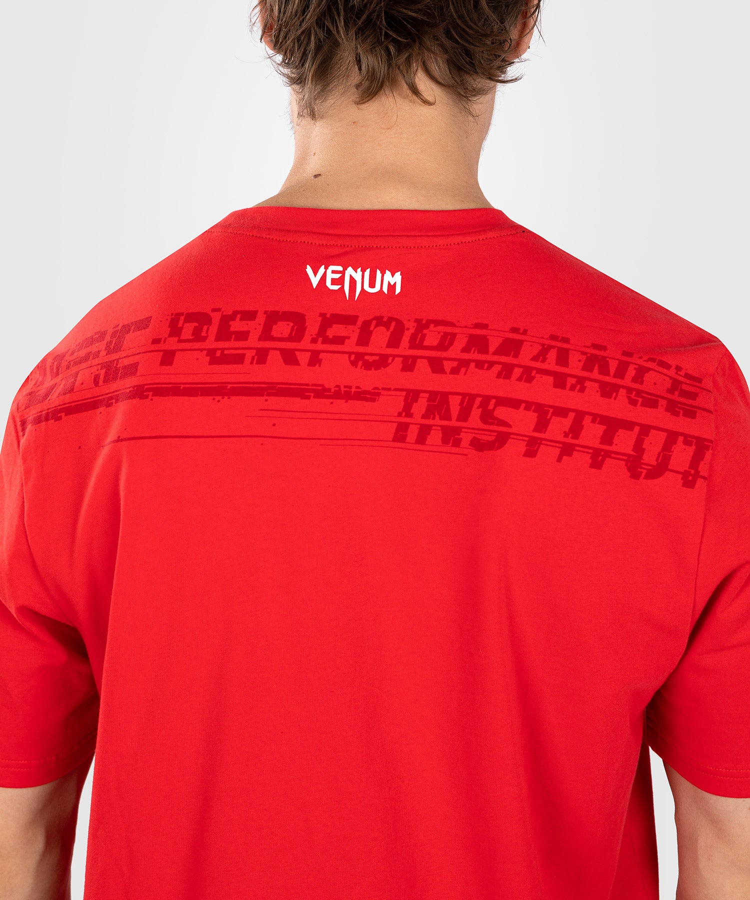 T-Shirt Homme UFC Venum Performance Institute 2.0 -Rouge - T-shirts