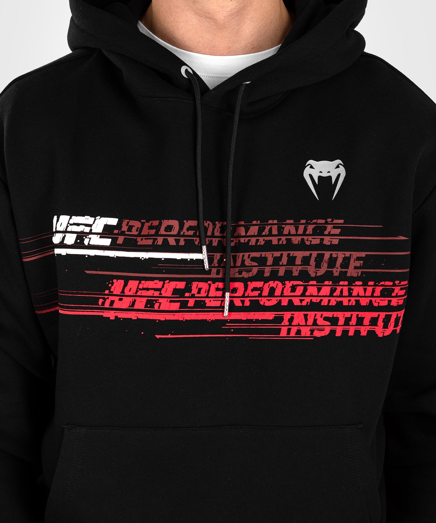 Sweatshirt à Capuche pour Hommes UFC Venum Performance Institute 2.0 - Noir/Rouge - Sweatshirts
