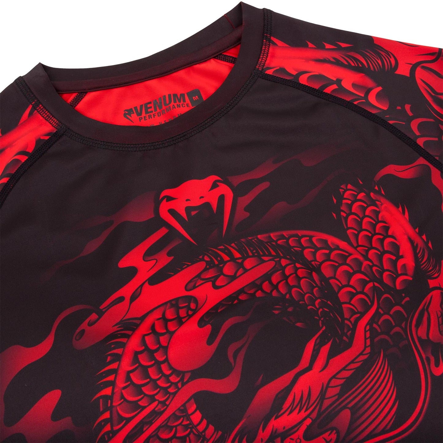 Venum Dragon's Flight Rashguard - Langarm - Schwarz/Rot
