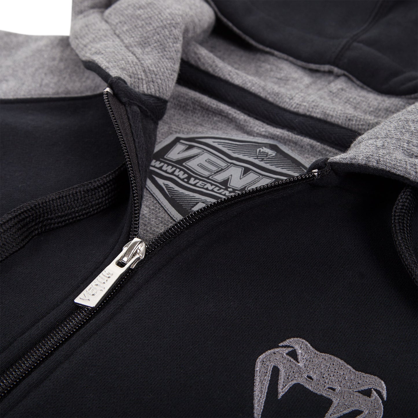Venum Contender Kapuzenpullover - Gris/Scwharz