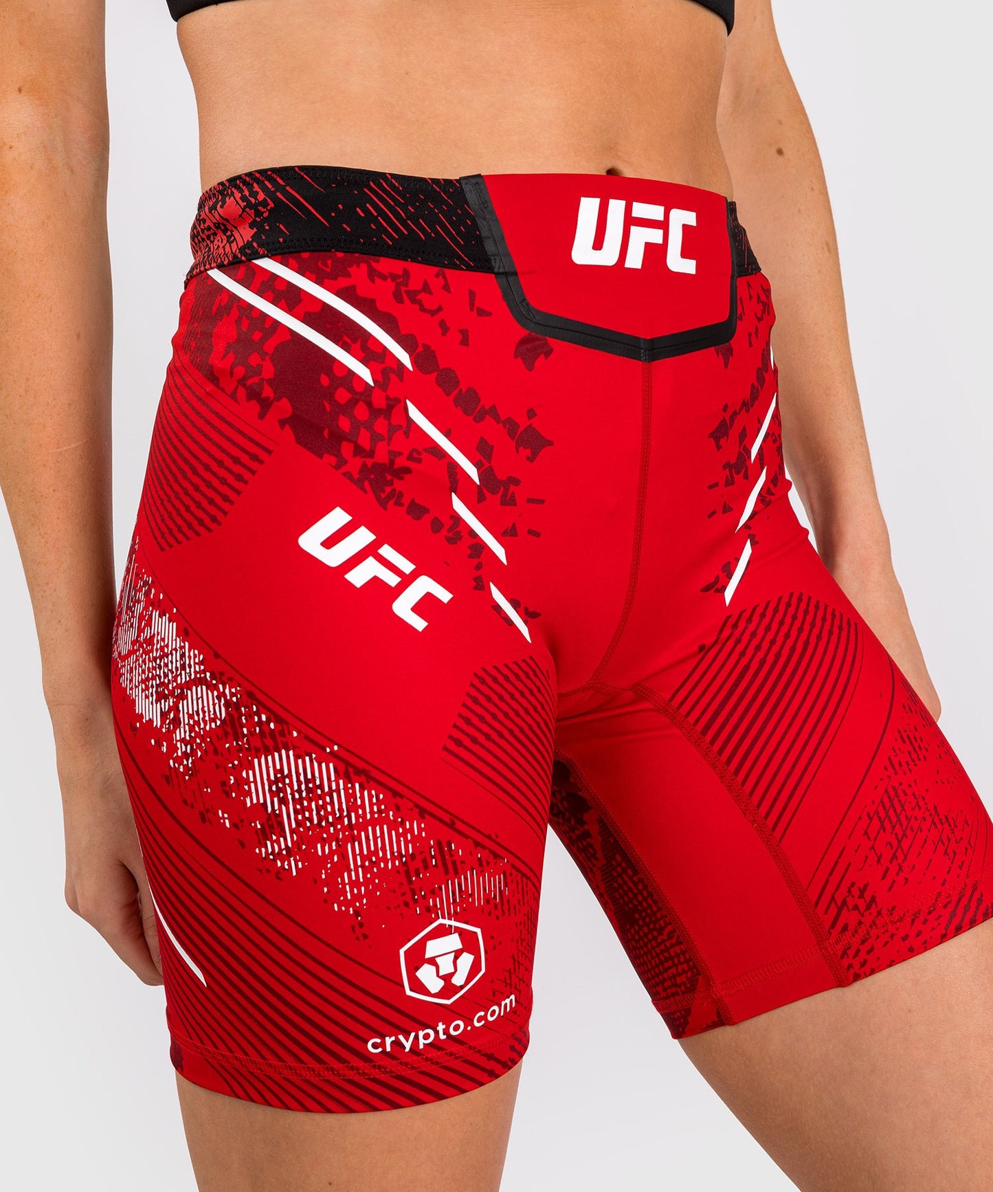 UFC Adrenaline by Venum Authentic Fight Night Vale Tudo Short für Frauen - Lange Passform - Rot