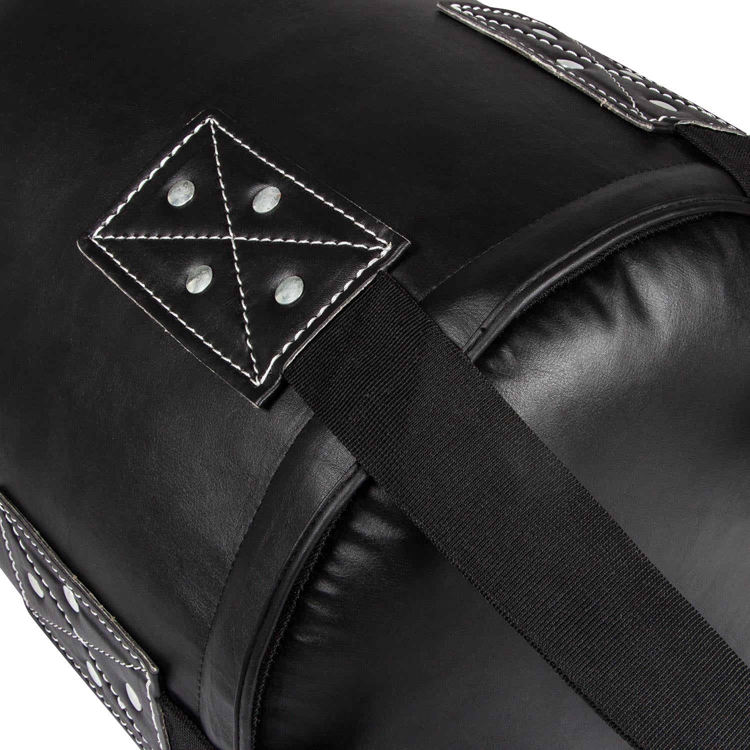 BOX-TEC Uppercut Boxsack, Gefüllt – Black & White Edition Mit Handschuhen & Kettenaufhängung
