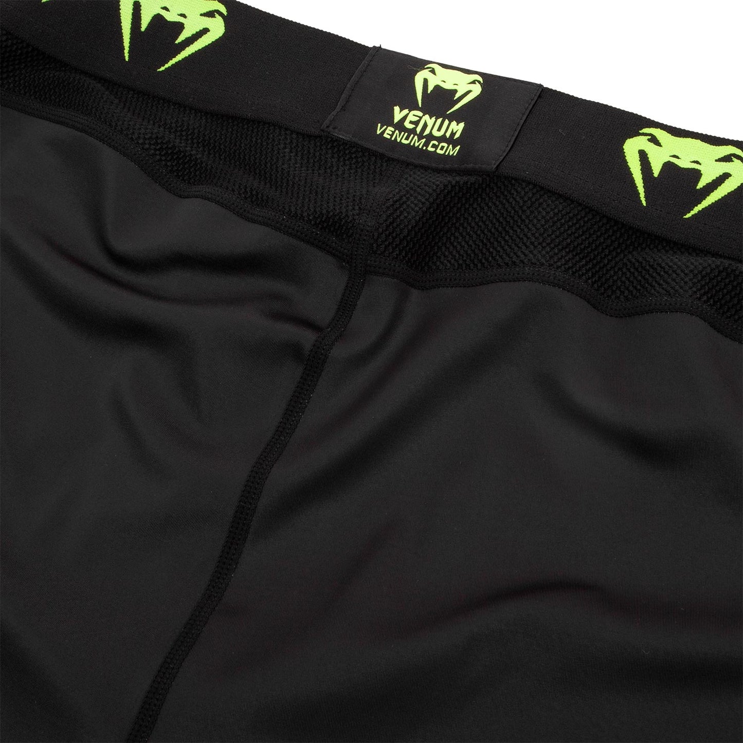 Venum Logos Kompressionshose - Schwarz/Neongelb