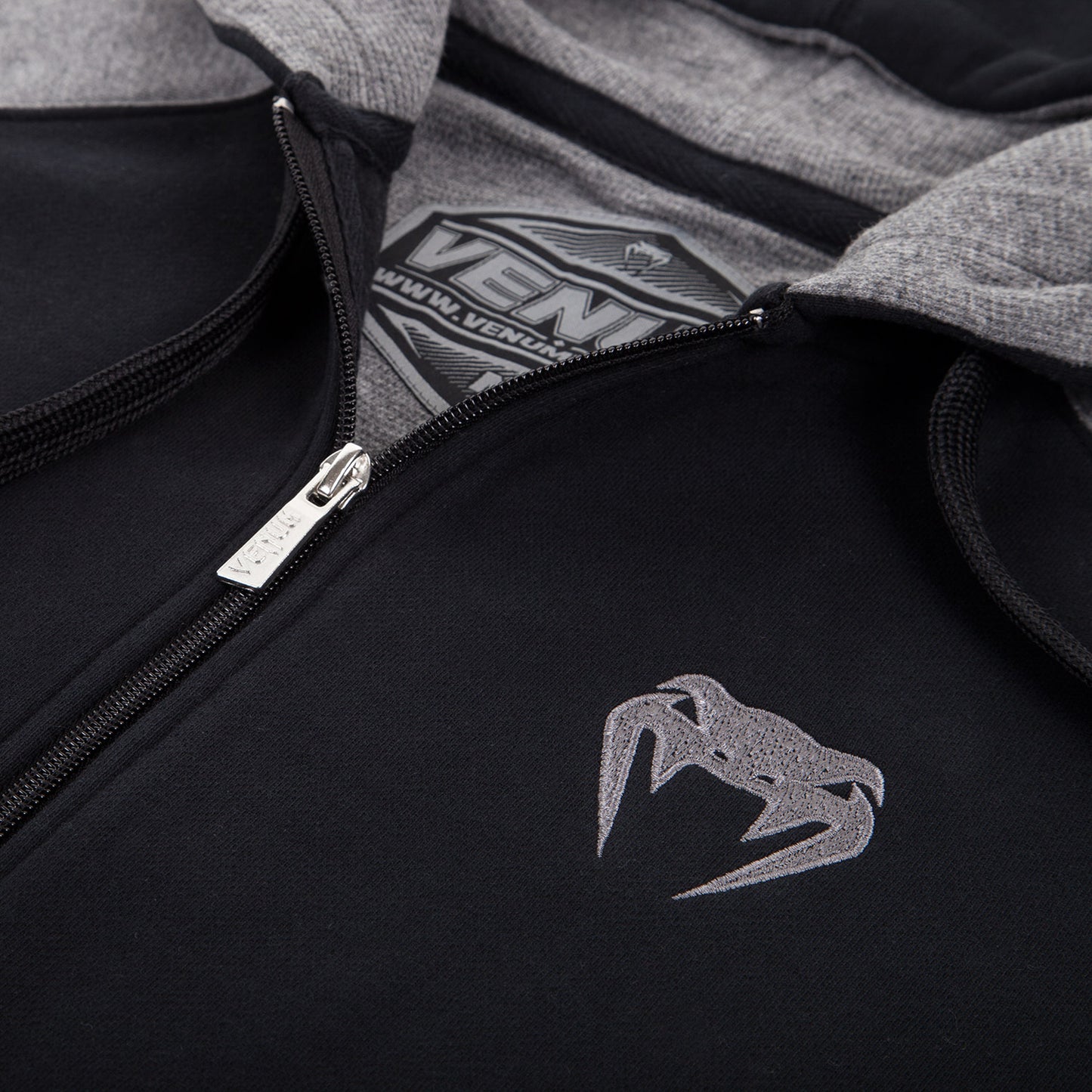 Venum Contender Kapuzenpullover - Gris/Scwharz