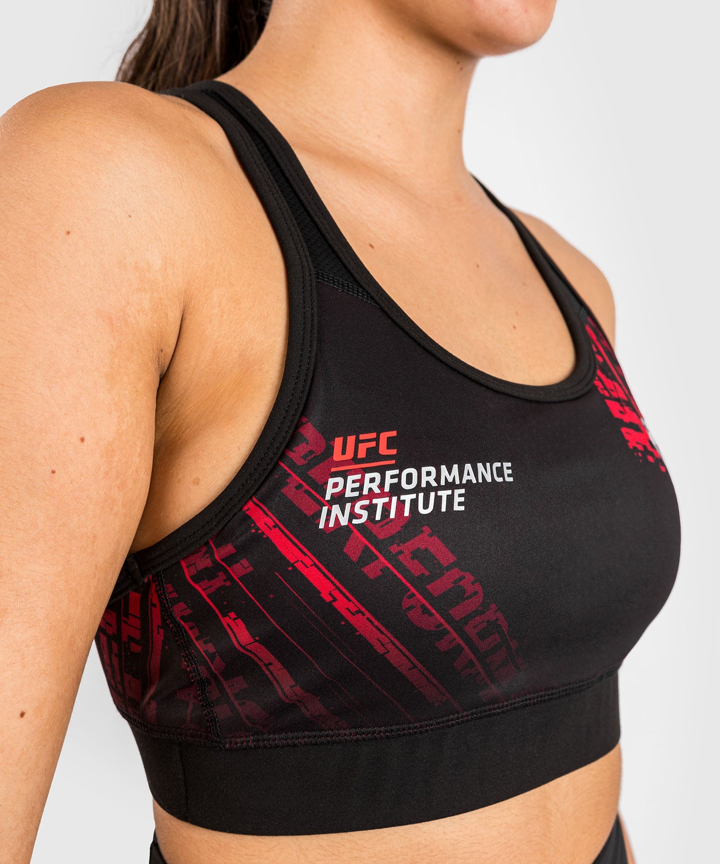 UFC Performance Institute 2.0 Sport-BH für Frauen - Schwarz/Rot
