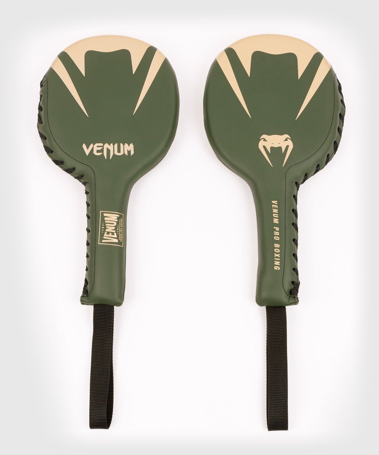 Venum Pro Boxing Ping-Pong Handpratzen - Khaki/Gold