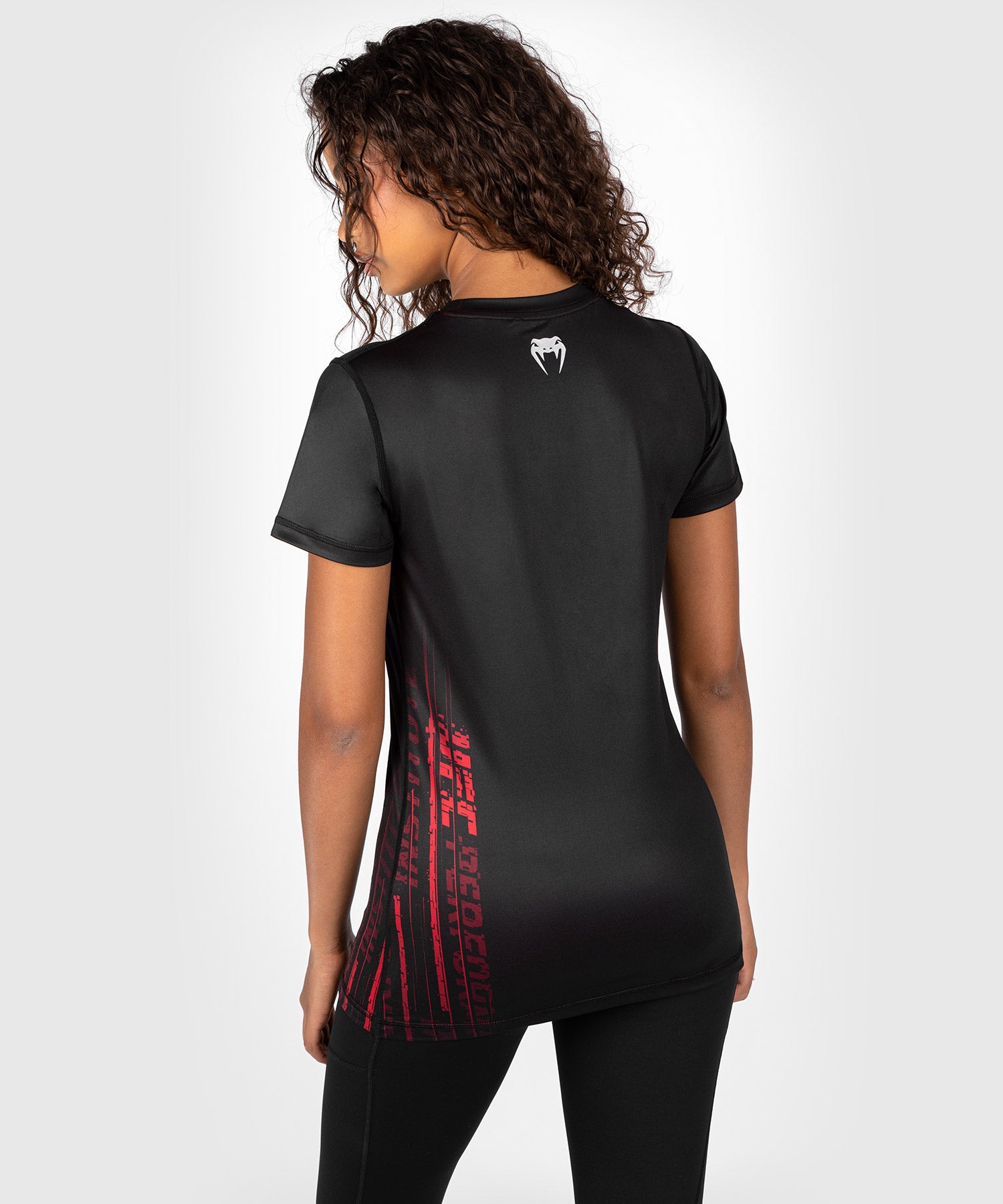 T-shirt Dry-Tech pour Femmes UFC Venum Performance Institute 2.0 - Noir/Rouge - T-shirts