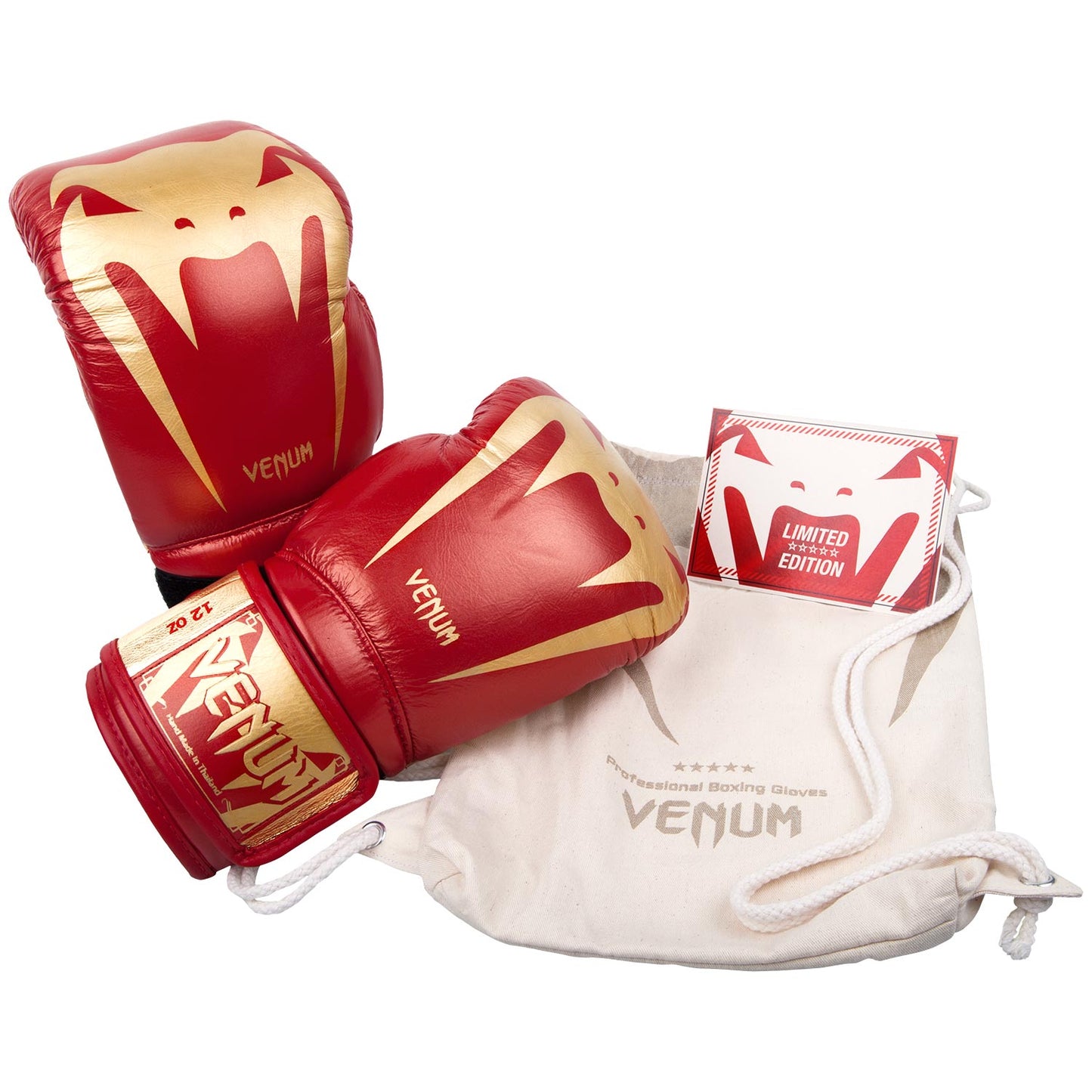 Venum Giant 3.0 Boxhandschuhe Blood & Gold - Limited Edition - Nappa-Leder
