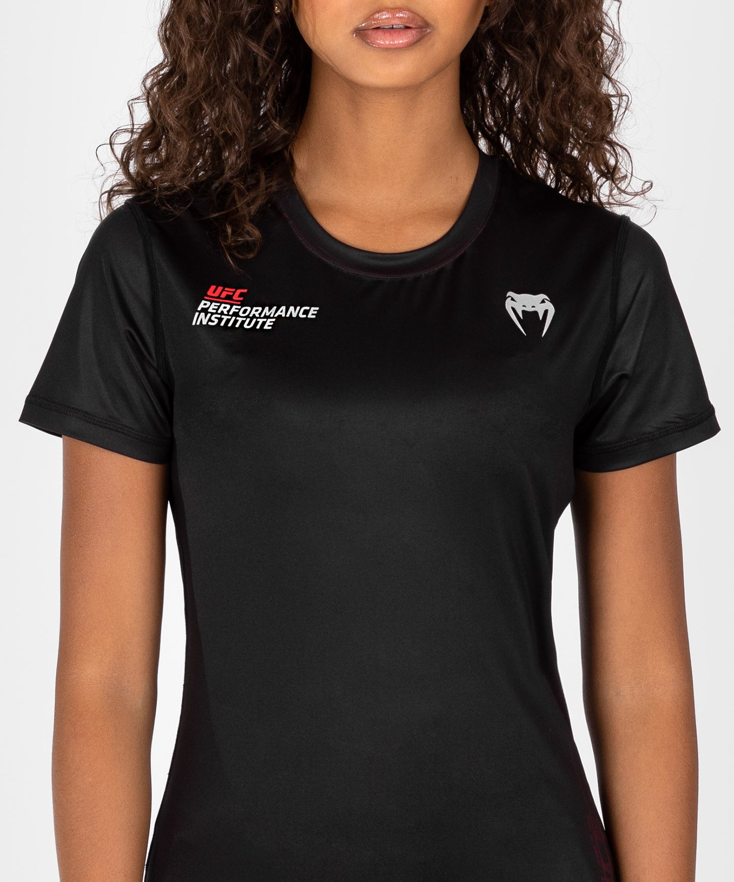 T-shirt Dry-Tech pour Femmes UFC Venum Performance Institute 2.0 - Noir/Rouge - T-shirts