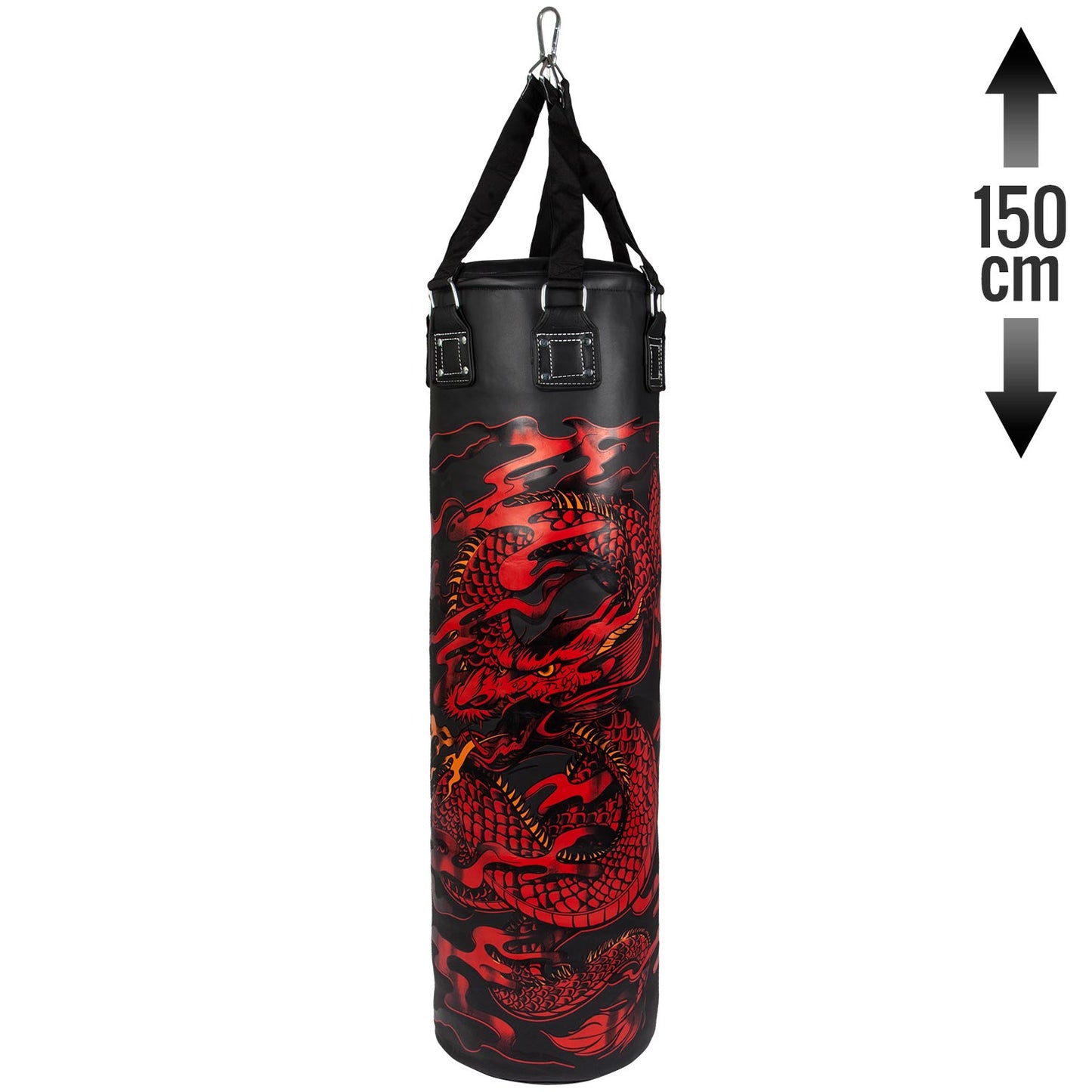 Venum Dragon's Flight Heavy Bag - Schwarz/Rot - 150cm