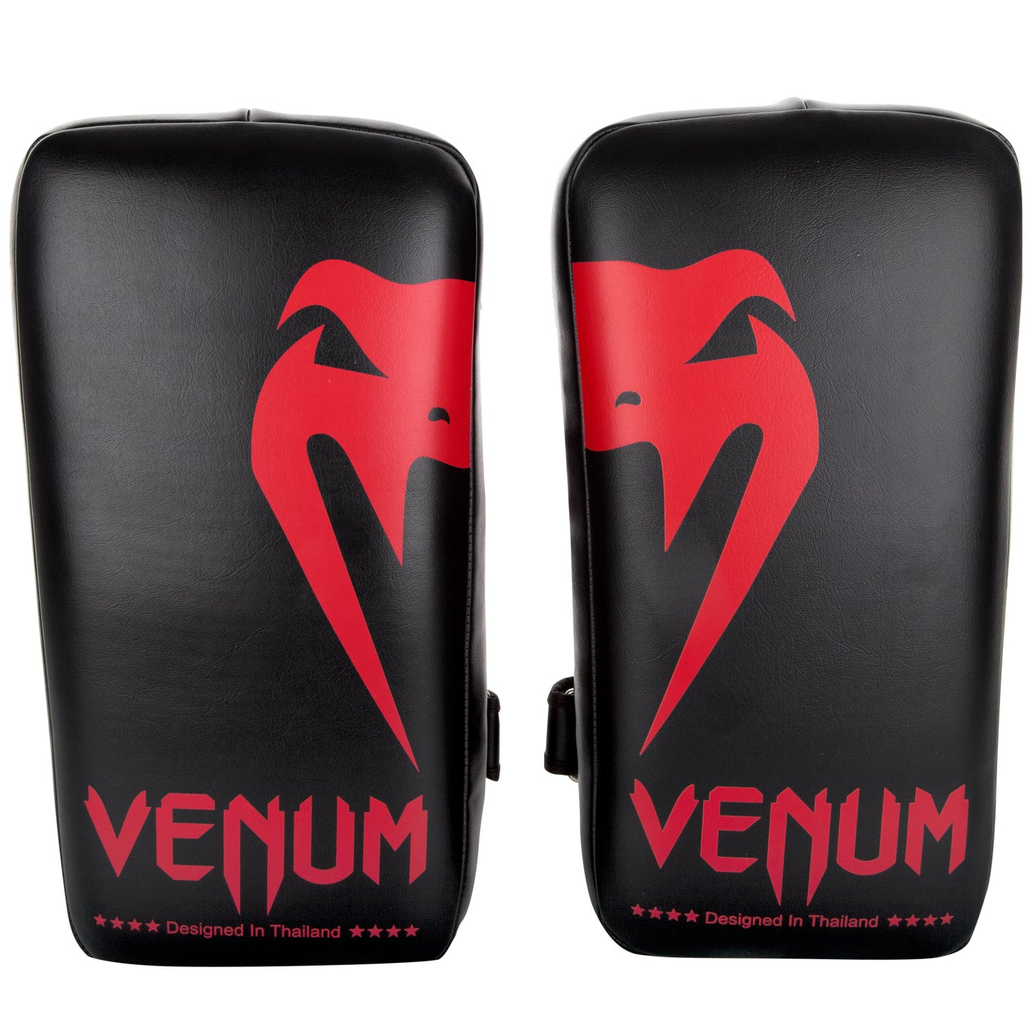 Venum Giant Kick Pads - Schwarz/Rot (Paar)