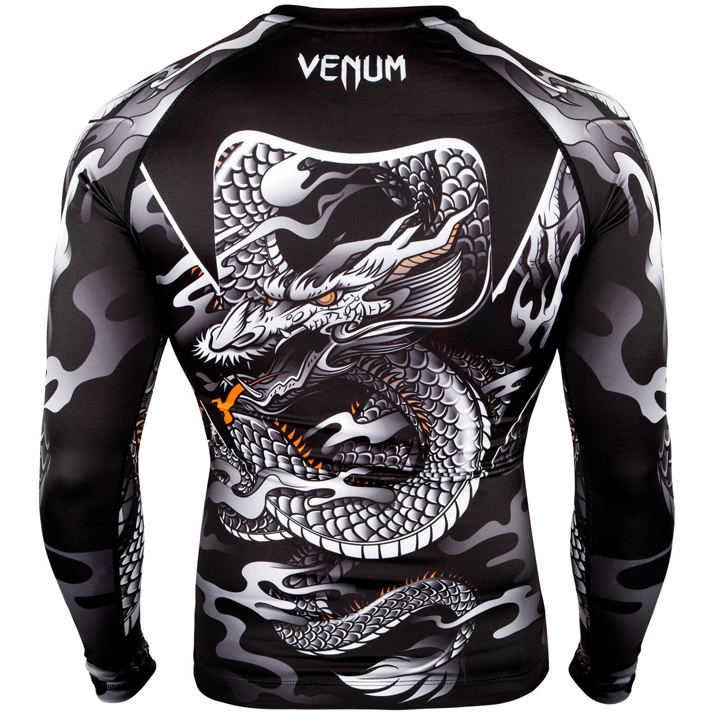 Venum Dragon's Flight Rashguard - Langarm - Schwarz/Weiß