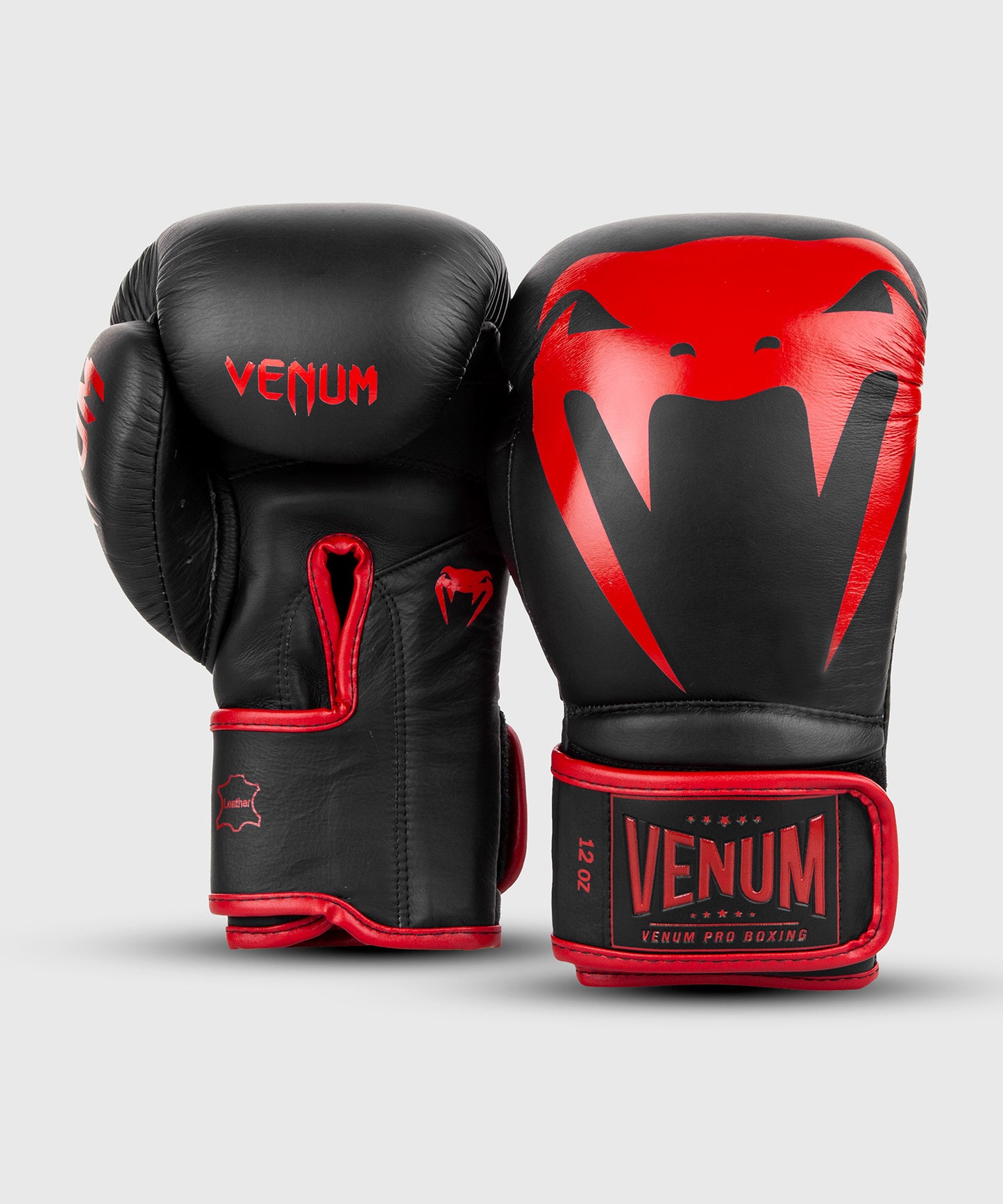 Venum Giant 2.0 professionelle Boxhandschuhe - Klettverschluss - Schwarz/Rot