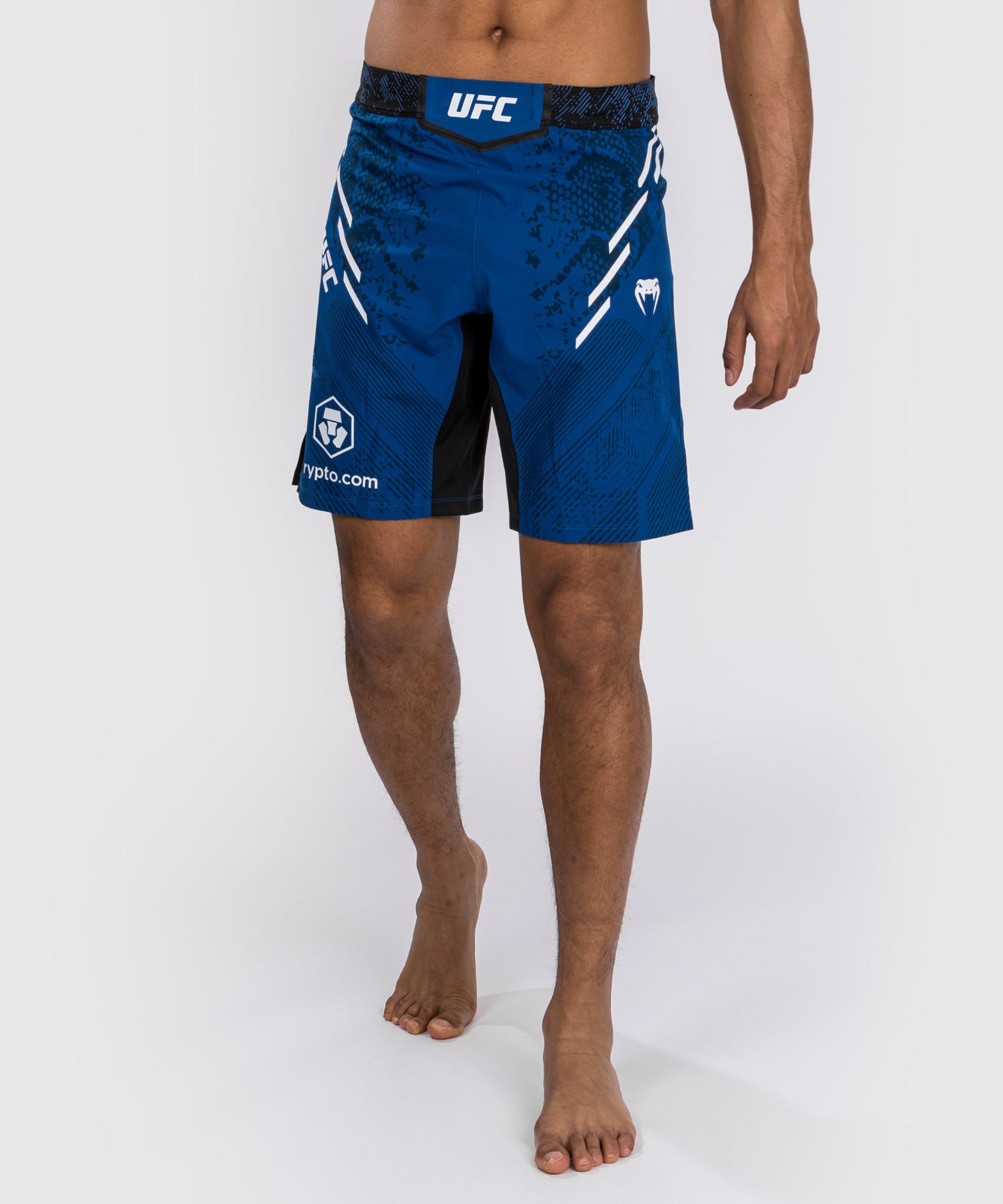 UFC Adrenaline by Venum Authentic Fight Night Fight Short für Männer - Lange Passform - Blau