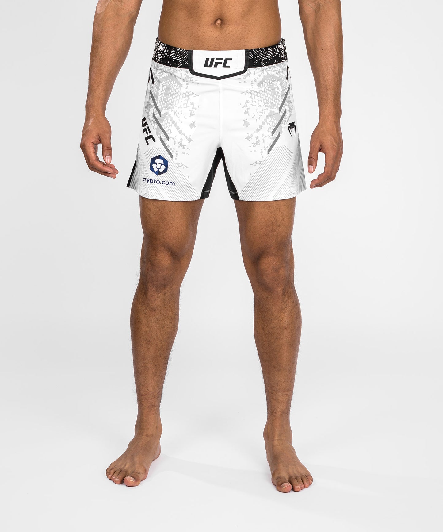 UFC Adrenaline by Venum Authentic Fight Night Fight Short für Männer - Kurze Passform - Weiß
