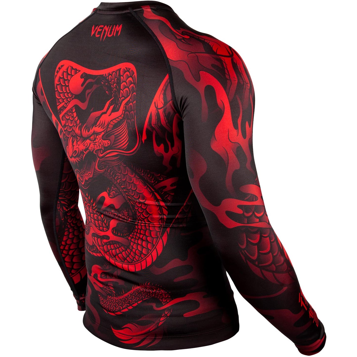 Venum Dragon's Flight Rashguard - Langarm - Schwarz/Rot