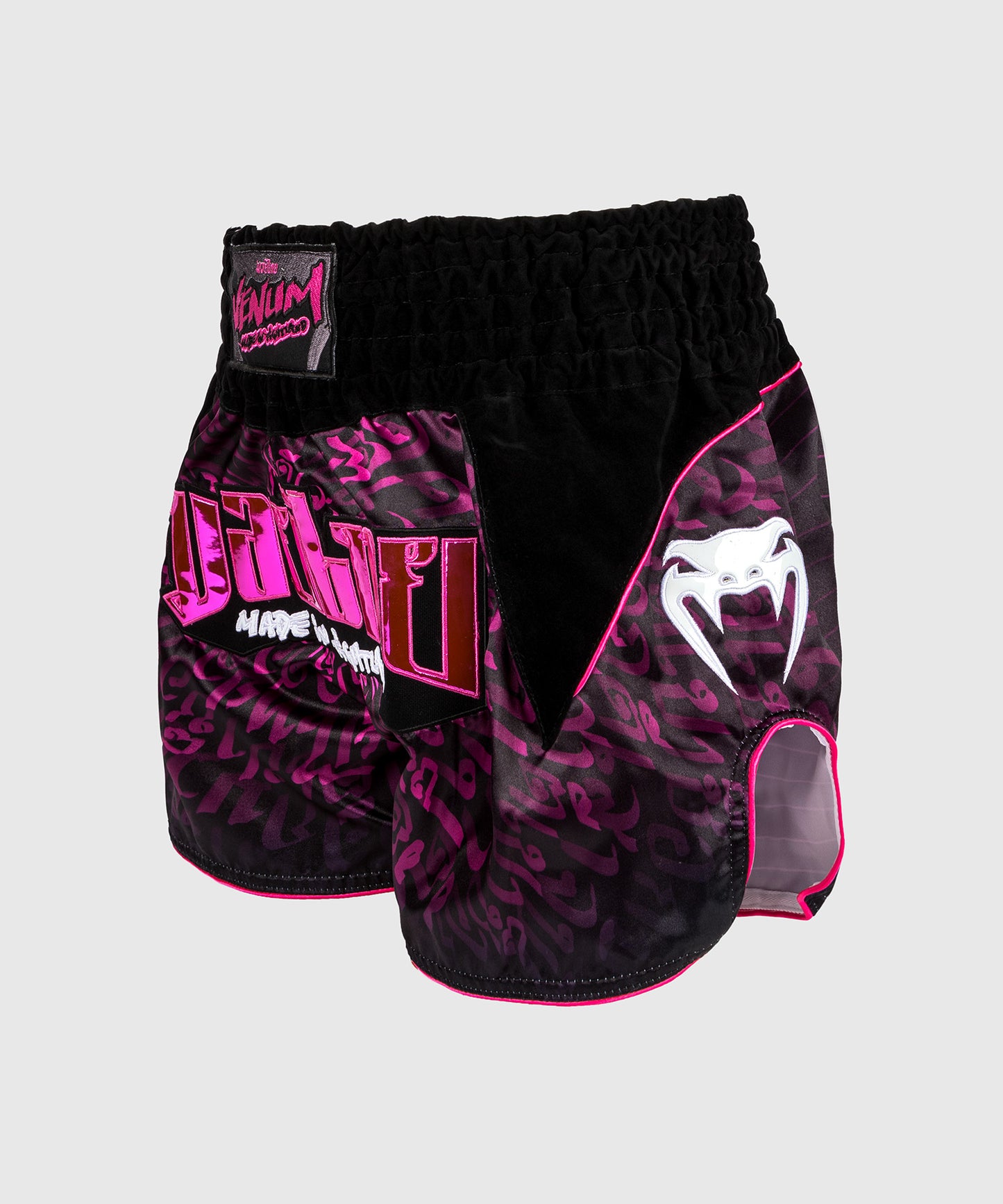 Venum Attack Muay Thai Shorts - Schwarz/Pink